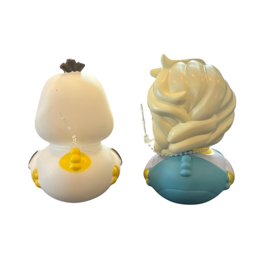 Frozen’s Elsa & Olaf Themed Rubber Duck Set - Yellow and White - Picture 2 of 2